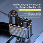 Kakusiga Dual Port 145W Car Cigarette Lighter car Charger 6 in 1
