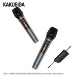 Dual Wireless Microphone Set with USB Receiver – Rechargeable Karaoke & PA Microphones