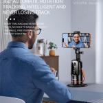 360° Intelligent Auto Face Tracking Gimbal Phone Holder with AI Tracking & Gesture Control