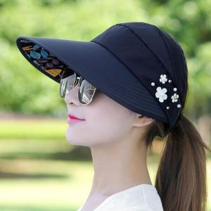 Sun Hat For Women UV Protection Sun Hat Summer Beach Foldable Visor