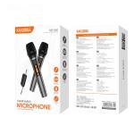 Dual Wireless Microphone Set with USB Receiver – Rechargeable Karaoke & PA Microphones