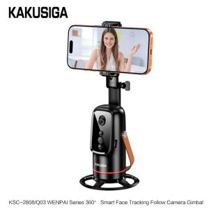 360° Intelligent Auto Face Tracking Gimbal Phone Holder with AI Tracking & Gesture Control