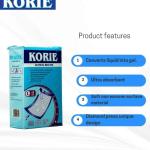 Korie Disposable Underpads, Bed Liners, Bed pads 60*90cm - 10pcs
