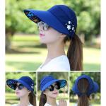 Sun Hat For Women UV Protection Sun Hat Summer Beach Foldable Visor