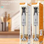 800W Stainless Steel Handheld Immersion Blender – Multi-Function Stick Blender Smoothies, broth, Purees & Baby Food