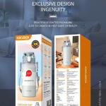 Kakusiga Outdoor Portable Thermos Vacuum Bottle - 600ml