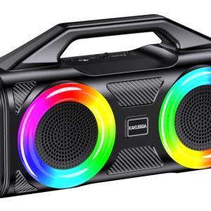 Kakusiga Portable Wireless Bluetooth Speaker With Colorful Lighting Effects