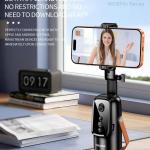 360° Intelligent Auto Face Tracking Gimbal Phone Holder with AI Tracking & Gesture Control