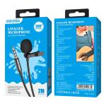 Kakusiga Lapel Clip-on Microphone 3.5mm Audio Connector, 2m Length