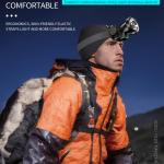 Kakusiga Rechargeable Waterproof Head-mounted LED Strong 200m Light Mini Searchlight/torch